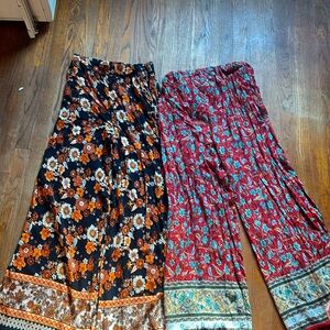 Size medium bohemian flowing lightweight pants